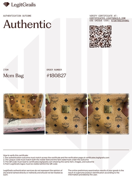 MCM Cognac Visetos Logo Top-Handle Satchel with Brown Trim AUTHENTIC - Picture 13 of 13